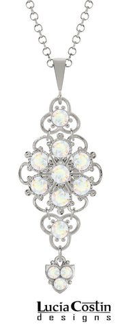 Offering a captivating display, this splendid pendant is designed by Lucia Costin