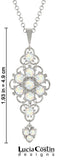 Offering a captivating display, this splendid pendant is designed by Lucia Costin