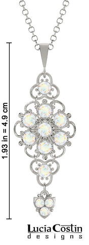 Offering a captivating display, this splendid pendant is designed by Lucia Costin