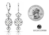 Lucia Costin Silver Swarovski Earrings