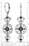 Lucia Costin Silver Swarovski Earrings