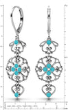 Lucia Costin Silver Swarovski Earrings