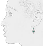 Lucia Costin Silver Swarovski Earrings