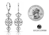 Lucia Costin Silver Swarovski Earrings