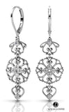 Lucia Costin Silver Swarovski Earrings