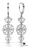 Lucia Costin Silver Swarovski Earrings