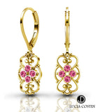 24K Yellow Gold Plated Earrings by Lucia Costin