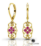 24K Yellow Gold Plated Earrings by Lucia Costin