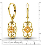 Lucia Costin 24K Yellow Gold Plated Silver Earrings