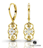 Lucia Costin 24K Yellow Gold Plated Silver Earrings