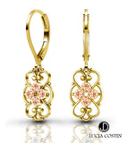 24K Yellow Gold Plated Earrings by Lucia Costin