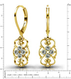 Lucia Costin 24K Yellow Gold Plated Silver Earrings