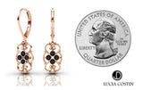 24K Rose Gold Plated Silver Earrings by Lucia Costin