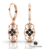 24K Rose Gold Plated Silver Earrings by Lucia Costin