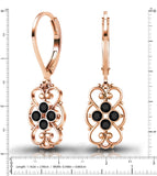 24K Rose Gold Plated Silver Earrings by Lucia Costin