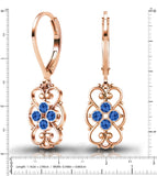 Lucia Costin 24K Gold Plated Earrings with Swarovski