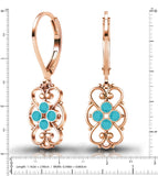 Lucia Costin 24K Gold Plated Earrings with Swarovski