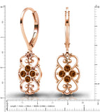 24K Rose Gold Plated Silver Earrings by Lucia Costin