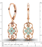 Lucia Costin 24K Gold Plated Earrings with Swarovski