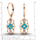 Lucia Costin 24K Gold Plated Earrings with Swarovski