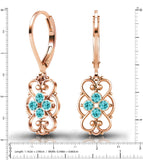 Lucia Costin 24K Gold Plated Earrings with Swarovski