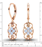 Lucia Costin 24K Gold Plated Earrings with Swarovski