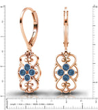 Lucia Costin 24K Gold Plated Earrings with Swarovski