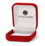 Lucia Costin Silver Swarovski Earrings